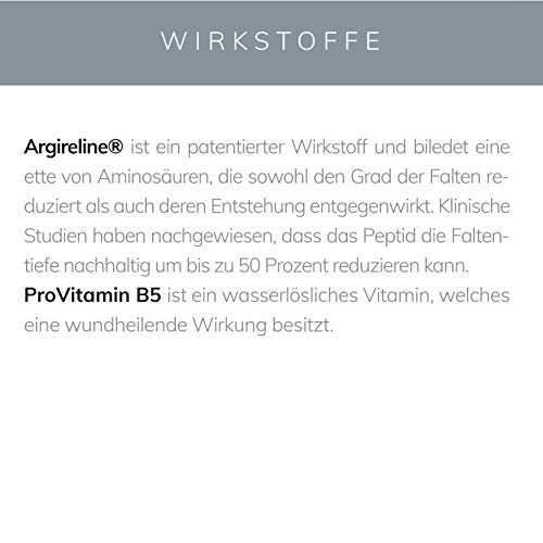 Crema de reafirmación de ojos, principio activo patentado Argireline®, contra arrugas y bolsas de lágrimas, reducción de la profundidad vegano, 15 ml de KÖ-KLINIK