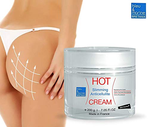 CREMA HOT Anti Celulitis Adelgazante 200 ml CREMA TÉRMICA con Algas, Café y Canela Efecto Calor Quema Grasa Abdominales marcados Hombres Deporte