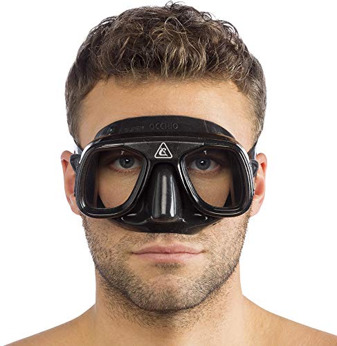 Cressi Tauchmaske Superocchio Gafas de Buceo, Unisex, Negro, Talla Única