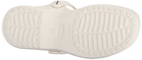 Crocs Cleo Mujer Sandalias con punta abierta, Blanco (Oyster), 42/43 EU