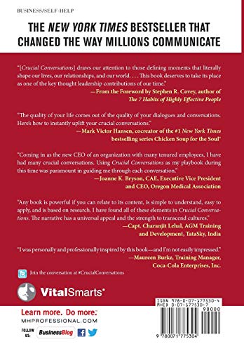 Crucial Conversations: Tools for Talking When Stakes Are High, Second Edition (BUSINESS BOOKS)