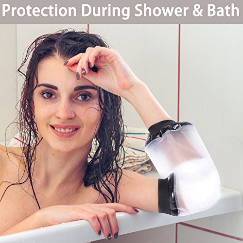 Cubierta impermeable para proteger el brazo durante la ducha y el baño, ideal para lesiones y heridas, aprobada por la CE, línea PICC - Funda protectora de escayolas para brazo y codo, para adultos