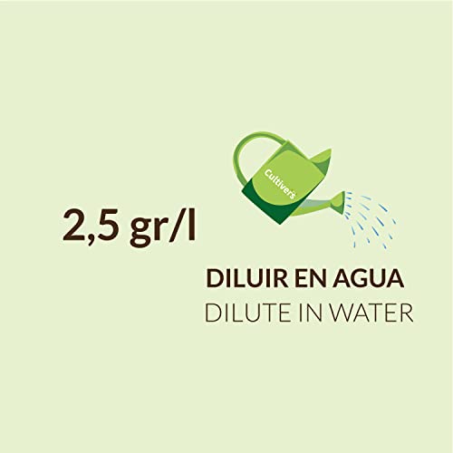 CULTIVERS Quelato de Hierro Fertilizante Ecológico de 1 Kg. Reverdeciente anticlorosis. Nutriente Fundamental para Las Plantas (6% Fe-EDDHA orto orto 4,8 % ). Force Fe