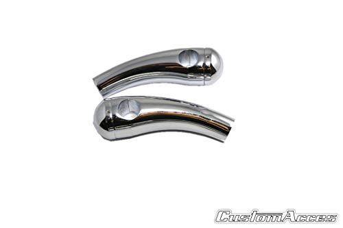 Customacces Torretas de 4,5" 115mm de Altura para Manillar de 1" 25mm Inoxidable Harley Davidson Dyna Fat Bob 08'-17', Harley Davidson Dyna Low Rider 13'-17'