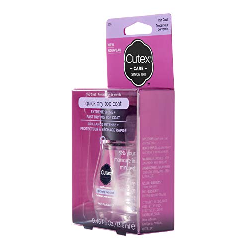 Cutex Top Coat de Secado Rápido y Brillo Intenso - 13.6 ml