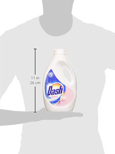 Dash Detergente líquido para lavadora para niños, 72 lavados (4 x 18), dermatológicamente probado para pieles sensibles, tamaño grande, limpieza profunda, para todas las prendas