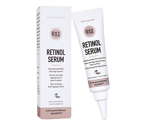 DAYTOX – Retinol Serum - Serum antienvejecimiento con 0,3% de Retinol puro para una piel suave - Vegano, sin siliconas, Made in Germany - 30ml