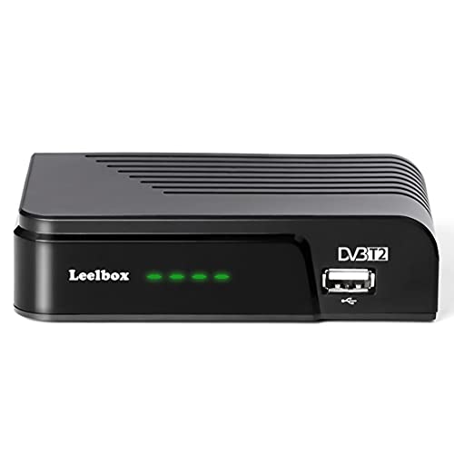 Decodificador TDT Terrestre, Leelbox sintonizador TDT DVB T2 Receptor Digital terrestre Full HD /1080p/3D/H.264/Dolby / MPEG-2/4