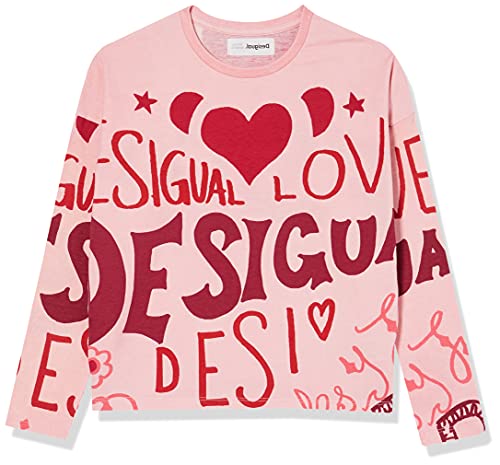 Desigual TS_Girl Camiseta, Rojo, 13/14 Chicas