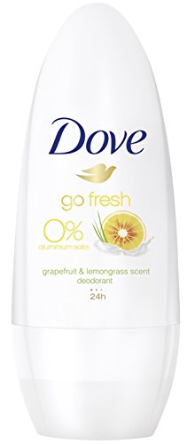 Desodorante Dove Roll-on, aroma de pomelo y limón, sin aluminio, 6 unidades (50 ml).
