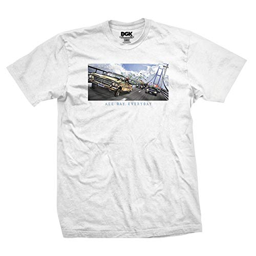 DGK Men's Cruisin Short Sleeve T Shirt White 2XL