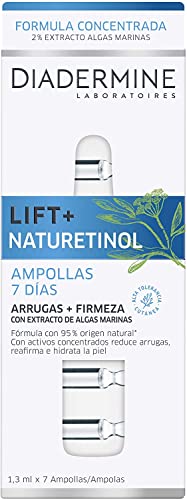 Diadermine - Set De Cuidado Facial Naturetinol - Crema De Día 50ml - Ampollas 7 Días - Nuestra Alternativa Al Retinol - 95% Ingredientes Origen Natural, Blanco