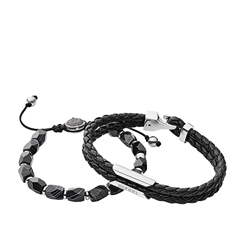 Diesel Juego de 2 pulseras para hombre DX1254040