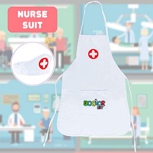 Disfraz Juguete de Doctora Enfermera Disfraz Cosplay de Médico Juego de rol Regalos Disfraz Medico Niño 3 4 5 6 7 Años