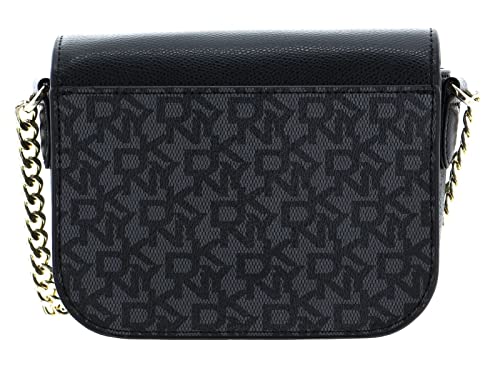 DKNY Felicia Flap Crossbody Bag BK Logo - BK