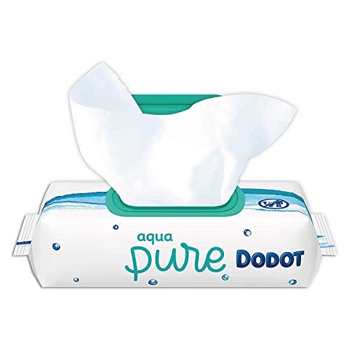 Dodot Aqua Pure Toallitas Para Bebé con 99% Agua - 1 Paquete de 48 Toallitas