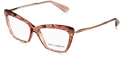 Dolce & Gabbana 0Dg5025, Monturas de Gafas para Mujer, Marrón (Transparente Pink), 53