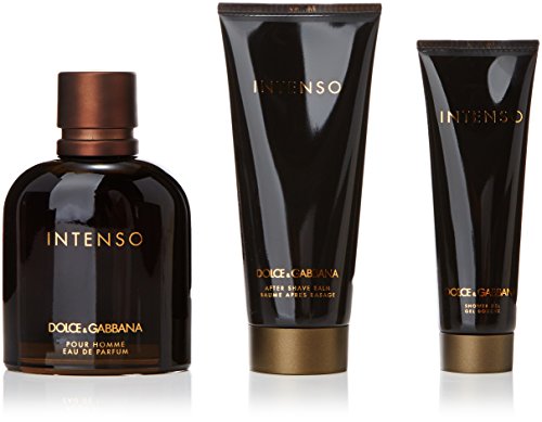 Dolce gabbana men intenso eau de perfume 125ml con vaporizador + after shave 100ml + gel 50ml