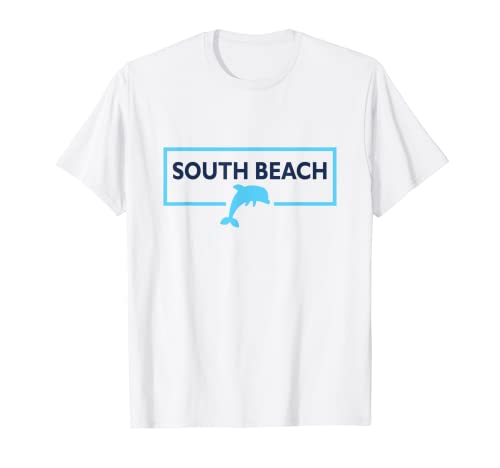 Dolphin South Beach Miami FL Marca Moda South Beach Camiseta