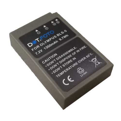 Dot.Foto BLS-5, BLS-50 Premium Alta Capacidad 7.2v / 1350mAh Batería Recargable para Olympus