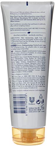Dove Advanced Hair Series Dry Hair Conditioner Pure Care Dry Oil 250ml