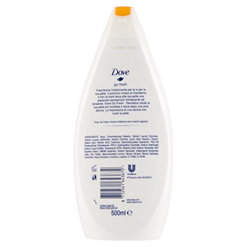 Dove Gel de Baño Mandarina 500ml