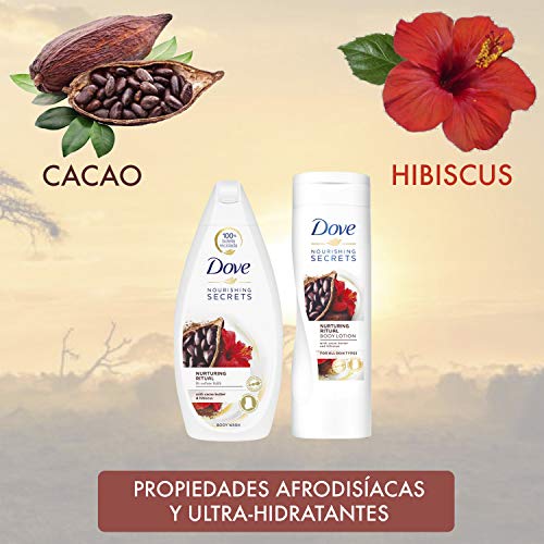 Dove Gel de Ducha Cacao y Hibiscus - Pack de 12x500 ml