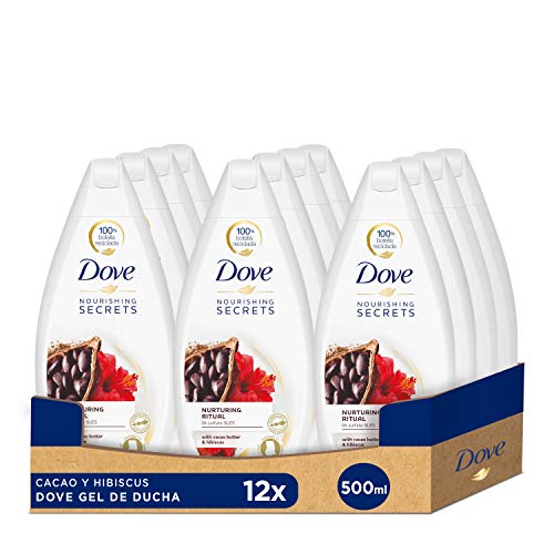 Dove Gel de Ducha Cacao y Hibiscus - Pack de 12x500 ml