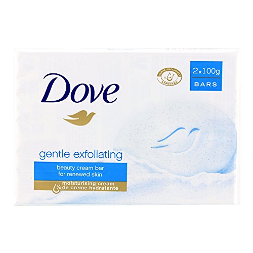 Dove Gentle Exfoliating - Jabón Crema Exfoliante pack de 2 x 100 gr.