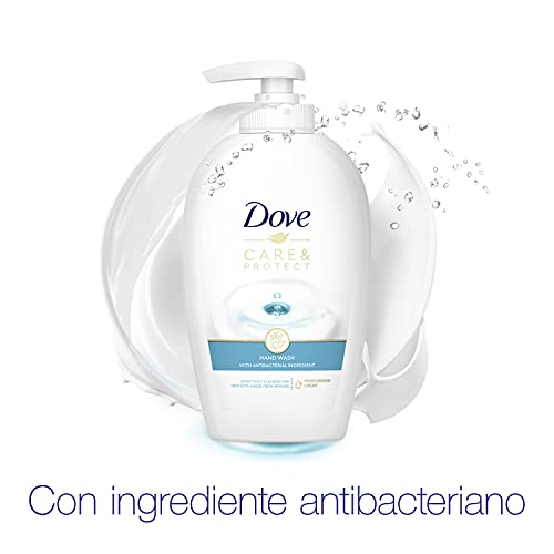 Dove Jabón de Manos Care & Protect con Dosificador y Recambio 2 X 250 ml 500 ml - Pack de 6