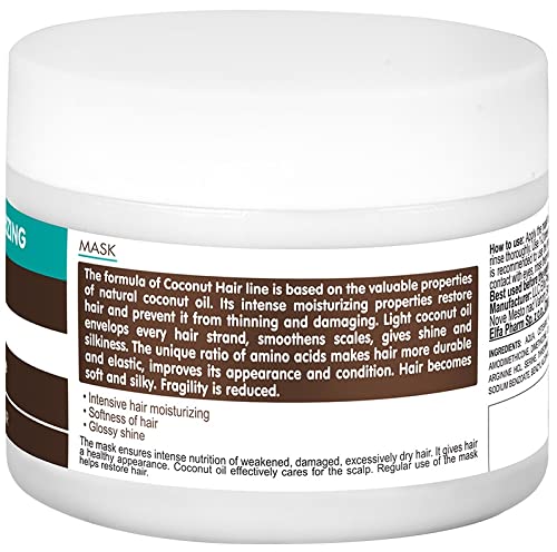 Dr. Sante Máscara hidratante extra con aceite de coco para cabello seco y quebradizo, 300 g