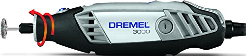 Dremel 3000 - Multiherramienta, 130 W, kit con eje flexible y 25 accesorios, velocidad variable 10.000-33.000 rpm para tallar, fresar, amolar, limpiar, pulir, cortar, lijar y grabar (Versión Español)