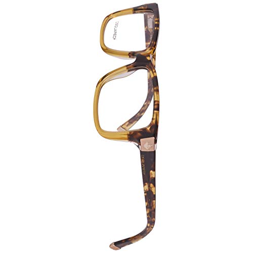 DSQUARED2 DQ5083-056-54 Gafas, Amarillo/Havana, 54 Unisex Adulto