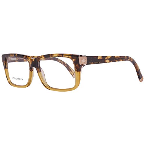 DSQUARED2 DQ5083-056-54 Gafas, Amarillo/Havana, 54 Unisex Adulto