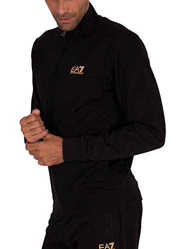 EA7 Train Core ID Cotton Tracksuit XXL Black and Gold