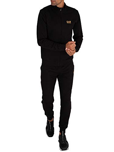 EA7 Train Core ID Cotton Tracksuit XXL Black and Gold