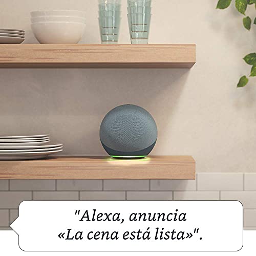 Echo (4.ª generación) | Sonido de alta calidad | Antracita + Philips Hue Bombilla Inteligente (E27), compatible con Alexa