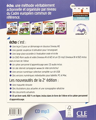 Echo. B1.1. Livre de l'eleve. Con Portfolio. Per le Scuole superiori. Con DVD-ROM. Con espansione online: Méthode de français