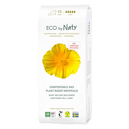 Eco by Naty, Compresas De Noche, Es, 10 Unidad