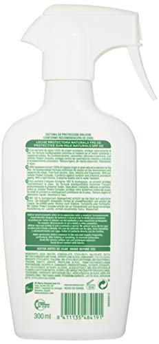 Ecran Sunnique, Leche Protectora Natural Sfp50, con Algas 100% Ecológicas, Resistente al Agua - 300 Mililitros