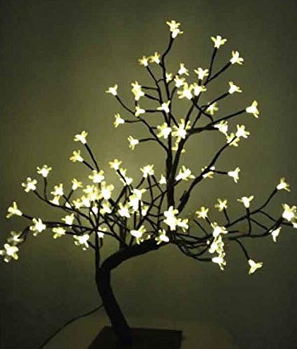 EDM Arbol 3D Sakura Nevado, 120 Leds Blanco, 60 cm