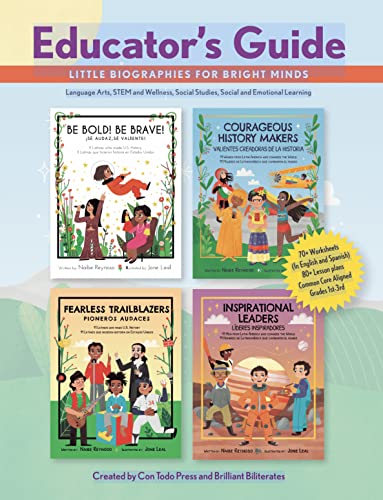 EDUCATOR's GUIDE: Little Biographies for Bright Minds: Language Arts, Stem and Wellness, Social Studies, Social and Emotional Learning (English Edition)