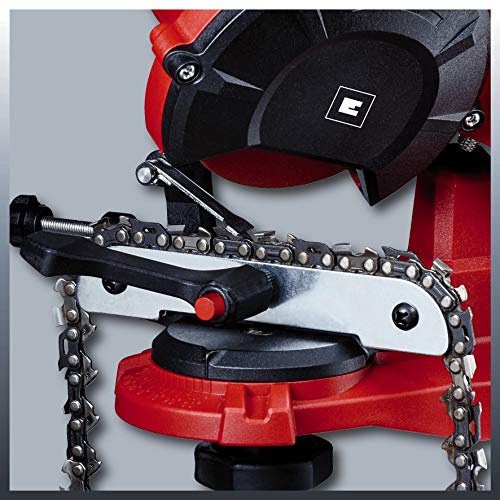 Einhell GC-CS 85 E - Afilador para cadenas, 85 W, 5500 min-1, Rojo & 4500076 Disco para afilador de cadenas de motosierra (3,2mm)