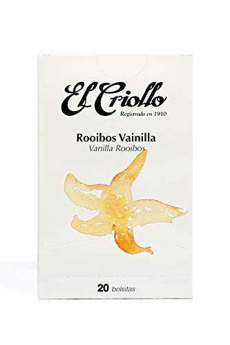 El Criollo - Infusión Rooibos Vainilla Gourmet | Pack de 2x20 (40 bolsitas)