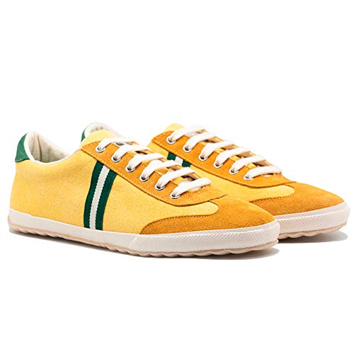 El Ganso Zapatillas Deportivas para Hombre. Match, Berliner y Low-Top. Sneaker Walking Unisex (Match Yellow Canvas, Numeric_43)