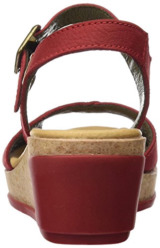 El Naturalista N5000 Pleasant Leaves, Sandalias con Plataforma para Mujer, Rojo (Tibet Tibet), 39 EU