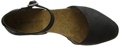 El Naturalista ND54 Pleasant Stella, Sandalia con Pulsera para Mujer, Negro (Black Black), 38 EU