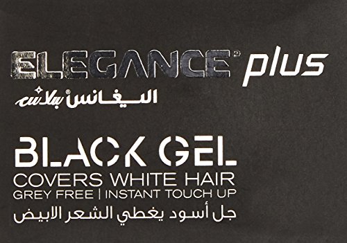 Elegance Plus Gel and Color, Black, 3.5 Ounce by Elegance