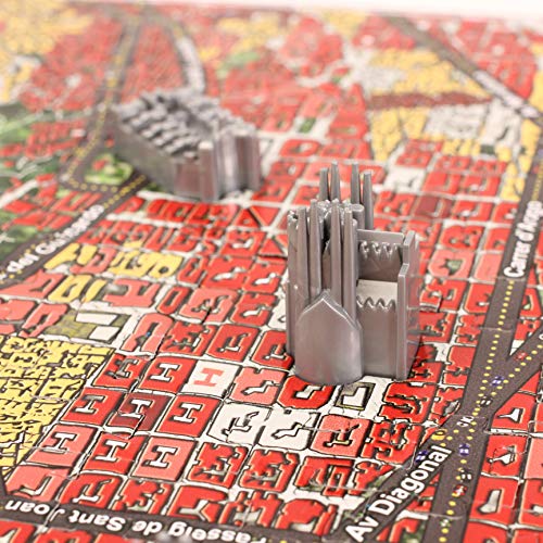 Eleven Force - Puzzle 4D Ciudades, diseño Barcelona (00500)- Puzzle Barcelona, Multicolor
