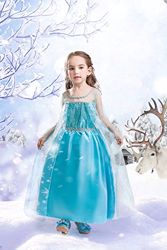 ELSA & ANNA® Princesa Disfraz Traje Parte Las Niñas Vestido (Girls Princess Fancy Dress) ES-Dress-SEP (2-3 Años, ES-SEP306)